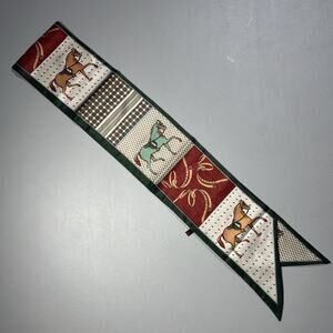 La Ceida Satin Twill Tie Scarf One Size Equestrian Horses Classic Luxe